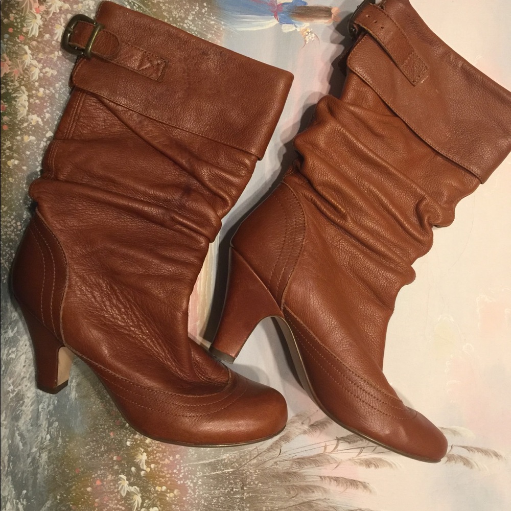 Soft and Comfy Slouchy Leather Boots by Legion